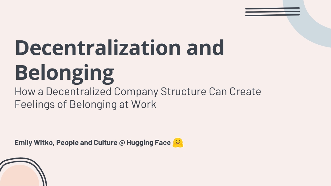 Decentralization and Belonging